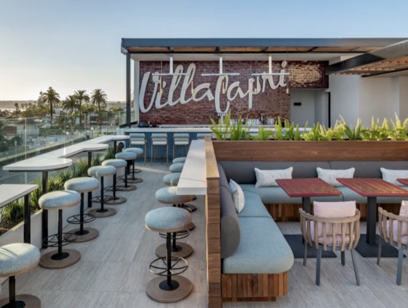 Villa Capri rooftop bar at The Bower Coronado