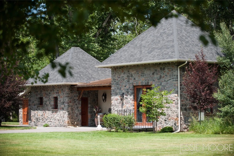 Stone cottages on the grounds of Chateau Event Center